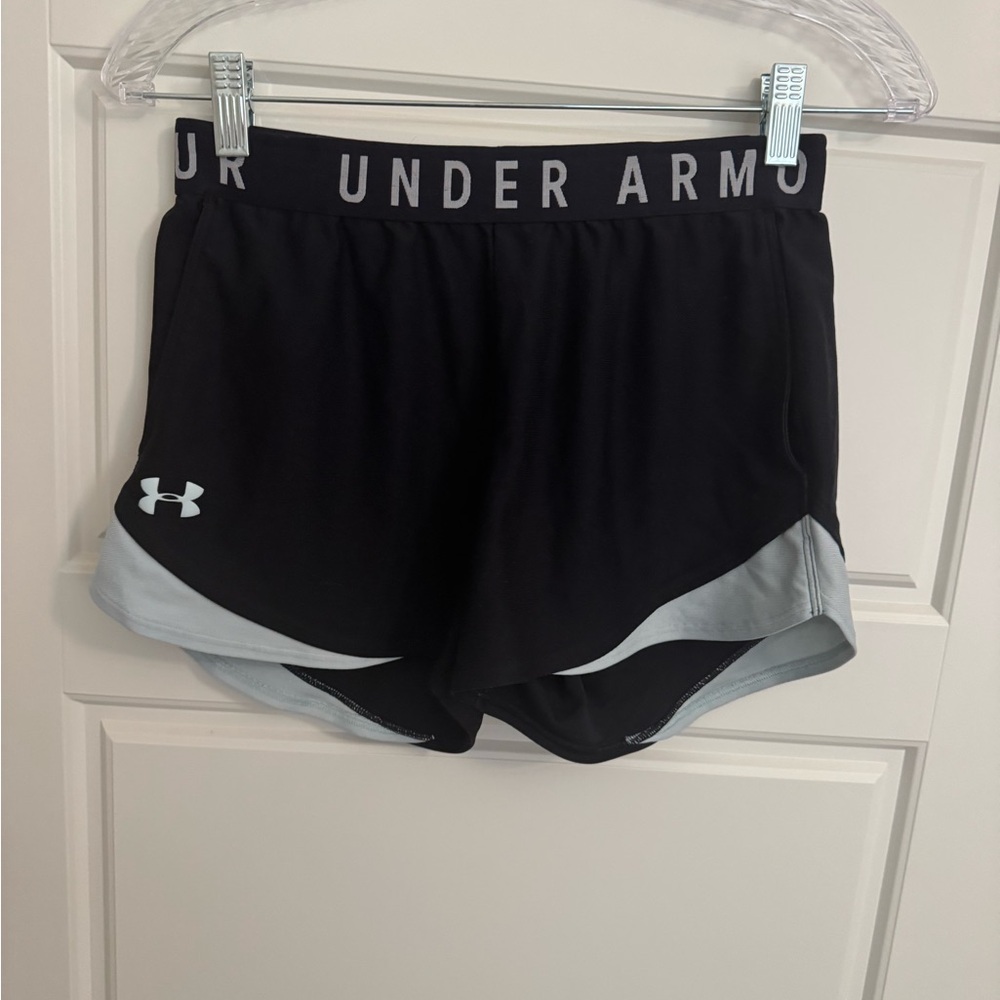 Under Armour Women's Black Shorts with Gray Trim